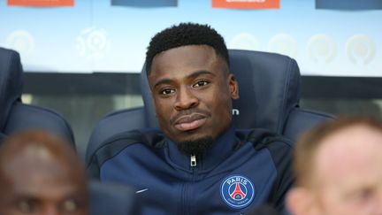 Serge Aurier, le 7 novembre 2015 lors du match PSG-Monaco au Parc des Princes, à Paris. (MAXPPP)