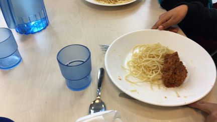 Le haché de soja remplace la viande dans les menus végétariens dans une cantine à Clermont-Ferrand (Puy-de-Dôme) (CLAUDIE HAMON / FRANCE-BLEU PAYS D’AUVERGNE)