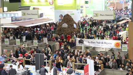 Dans le Hall 1 du Salon de l'agriculture 2019 à la porte de Versailles à Paris, le 1er mars 2019 (photo d'illustration). (FRÉDÉRIC FLEUROT / RADIO FRANCE)