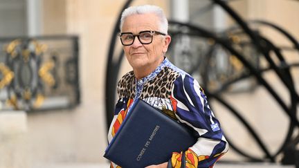 Françoise Gatel, ministre déléguée chargée de la Ruralité, du Commerce et de l'Artisanat, le 23 septembre 2024. (BERTRAND GUAY / AFP)