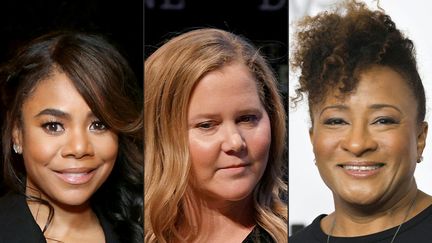 Regina Hall, Amy Schumer, Wanda Sykes, les trois animatrices des Oscars.&nbsp; (PHILLIP FARAONE / GETTY IMAGES NORTH AMERICA)