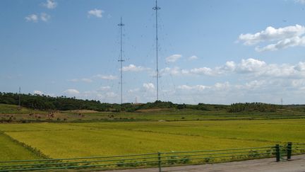 Antennes en Corée du Nord (THE ASAHI SHIMBUN / THE ASAHI SHIMBUN)