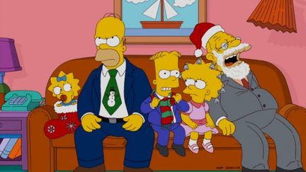 Joyeux Noël, joyeux Noël… C'est vite dit ! (extrait d'un épisode spécial Noël de la série animée ‘'Les Simpson'' © Matt Groening)