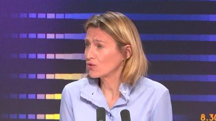 Astrid Panosyan-Bouvet, la ministre du Travail et de l'Emploi, mercredi 2 octobre 2024 sur franceinfo. (FRANCEINFO / RADIO FRANCE)