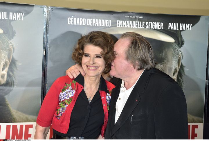 Fanny Ardant et Gérard Depardieu lors de l'avant-première du film "Le Divan de Staline" à Paris
 (SADAKA EDMOND/SIPA)