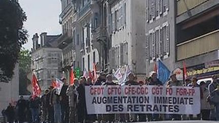 Les retraités dans les rues de Pau (archives) (France 3 Aquitaine)