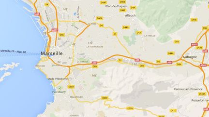 Une fusillade a &eacute;clat&eacute; dimanche 26 avril 2015&nbsp;dans le quartier du Canet, dans le 14e arrondissement de Marseille (Bouches-du-Rh&ocirc;ne). (GOOGLE MAPS / FRANCETV INFO)