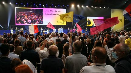 Le campus de la majorité présidentielle s'est tenu le week-end du 2 et 3 octobre à Avignon (Vaucluse).&nbsp; (NICOLAS GUYONNET / HANS LUCAS / AFP)