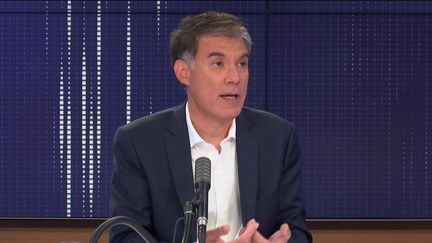 Olivier Faure était l'invité de franceinfo jeudi 3 septembre 2020.&nbsp; (FRANCEINFO / RADIOFRANCE)