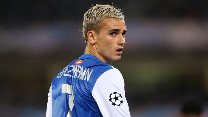 L'attaquant international français Antoine Griezmann lors de son passage à la Real Sociedad, ici contre le Shakhtar Donetsk, le 17 septembre 2013. (MANUEL BLONDEAU / AOP PRESS)