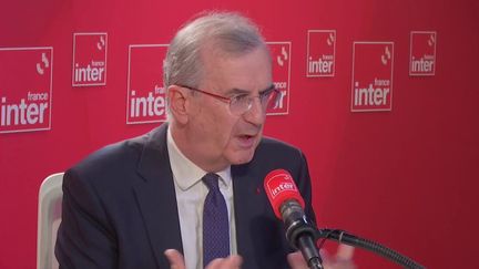 François Volleroy de Galhau, gouverneur de la Banque de France, lundi 22 avril sur France Inter. (FRANCE INTER / RADIO FRANCE)