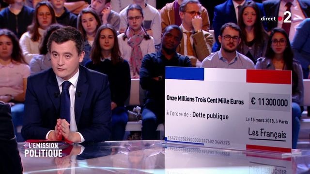 "Cagnotte fiscale" : Gérald Darmanin apporte un chèque sur le plateau