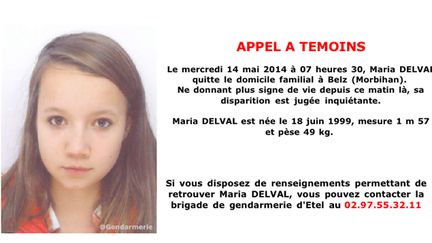  (Appel à témoins pour Maria © Gendarmerie)