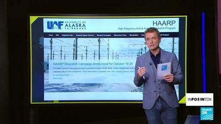 Alors que se tient la COP 27 en Egypte, "HAARP", une des théories phare du complotisme climatique est à nouveau utilisée pour expliquer des évenements climatiques majeurs. (Info ou Intox France 24)