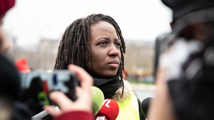 Priscillia Ludosky le 20 janvier 2019, à Paris. (LAURE BOYER / HANS LUCAS)