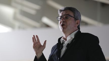 Jean-Luc Mélenchon lors d'une réunion de La France insoumise à Paris, le 23 juin 2019. (GEOFFROY VAN DER HASSELT / AFP)