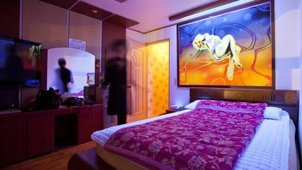 Une chambre de motel à Pohang, en Corée du Sud, en 2010. (Photo d'illustration) (PREVOST VINCENT / HEMIS.FR / AFP)