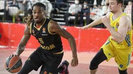 Paris Lee lors de la rencontre d'Euroligue entre l'AS Monaco et l'Alba Berlin, le 8 avril 2022 à la Salle Gaston-Médecin. (MAXPPP)