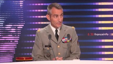 Le général Pascal Ianni, porte-parole du chef d'état-major des Armées, était jeudi 14 juillet l'invité du 8h30 franceinfo. (FRANCEINFO / RADIOFRANCE)