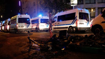 Mardi 2 juin à Paris, 18 personnes avaient été arrêtées lors de la manifestation contre les violences policières. (GEOFFROY VAN DER HASSELT / AFP)