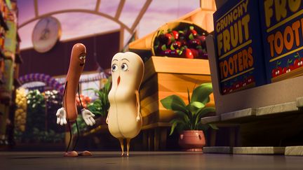 Le film "Sausage Party" mettant en scène des fruits et légumes, est sorti en salles le 30 novembre 2016. (2016 CTMG / AFP)