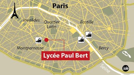 &nbsp; (Le proviseur a été agressé devant le lycée Paul Bert © IDE)