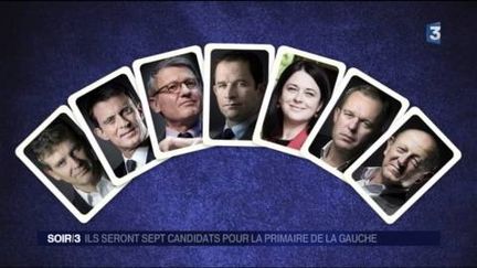 Sept candidats vont s'affronter à la primaire de la gauche. (FRANCE 3)