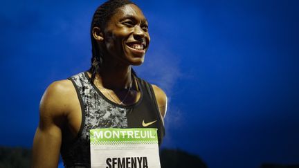 L'athlète sud-africaine Caster Semenya, au meeting de Montreuil, le 11 juin 2019. (GEOFFROY VAN DER HASSELT / AFP)