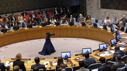 Le Conseil de sécurité au siège des Nations Unies, le 30 octobre 2023, à New York. (MICHAEL M. SANTIAGO / GETTY IMAGES NORTH AMERICA / AFP)