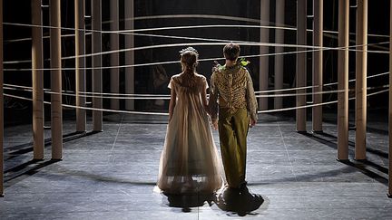 "Alcione" à l'Opéra comique : les époux Alcione (Lea Desandre) et Ceix (Cyril Auvity). 
 (Vincent Pontet)