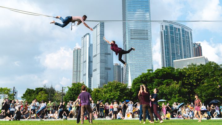 "Les Traceurs" de Rachid Ouramdane, lors d'un festival de danse à Hong Kong. (Théâtre national de Chaillot)