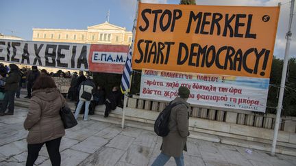 &nbsp; (Les protestations anti-européennes d'une partie des Grecs exaspèrent dans certains pays de l'Union © MaxPPP)