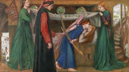 &quot;Le Rêve de Dante&quot; par Dante Gabriel Rossetti
 (ET Archive Londo/SUPERSTOCK/SIPA)