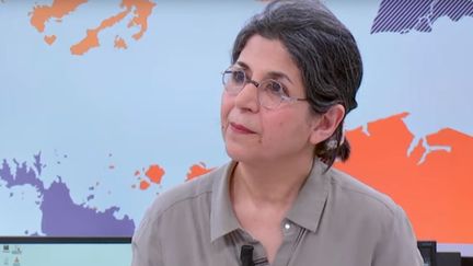La chercheuse Fariba Adelkhah sur France 24 en février 2019. (FRANCE24)