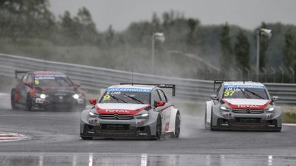 Sébastien Loeb (Citroen) s'éclate sous la pluie en Slovaquie (FRANCOIS FLAMAND / DPPI MEDIA)