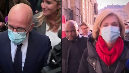 Valérie Pécresse et Eric Ciotti s'affronteront lors du second tour pour obtenir l'investiture du parti Les Républicains.&nbsp; (CAPTURE ECRAN FRANCE 2)