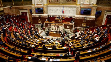 Vue générale de l'Assembleé nationale, à Paris, le 9 février 2021.&nbsp; (LUDOVIC MARIN / AFP)