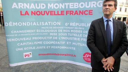 En visite à Reims ce mardi, Arnaud Montebourg s'est déclaré mardi "opposé à  toute forme de pacte" (AFP)