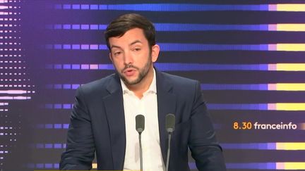 Jean-Philippe Tanguy, député RN de la Somme, invité du "8h30 franceinfo", le 31 octobre 2024. (FRANCEINFO / RADIO FRANCE)