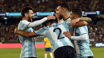 La joie des joueurs de l'Argentine (SAEED KHAN / AFP)