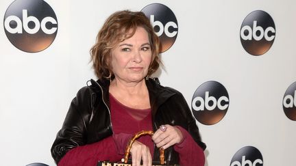 L'actrice et réalisatrice américaine Roseanne Barr, le 8 janvier 2018. (MARTIN SLOAN / MAXPPP)