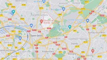 L'incendie s'est déclaré sur la commune de Stains (Seine-Saint-Denis), au nord de Paris. (GOOGLE MAPS)