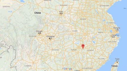 Un homme a blessé onze enfants dans un établissement scolaire de Pingxiang, dans la région autonome du Guangxi (Chine), le 4 janvier 2017. (GOOGLE MAPS)