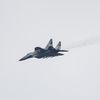 Un MiG-29 ukrainien dans l'est du pays, le 1er janvier 2023. Kiev réclame depuis des mois la livraison d'avions de chasse occidentaux, et notamment des F-16. (SAMEER AL-DOUMY / AFP)