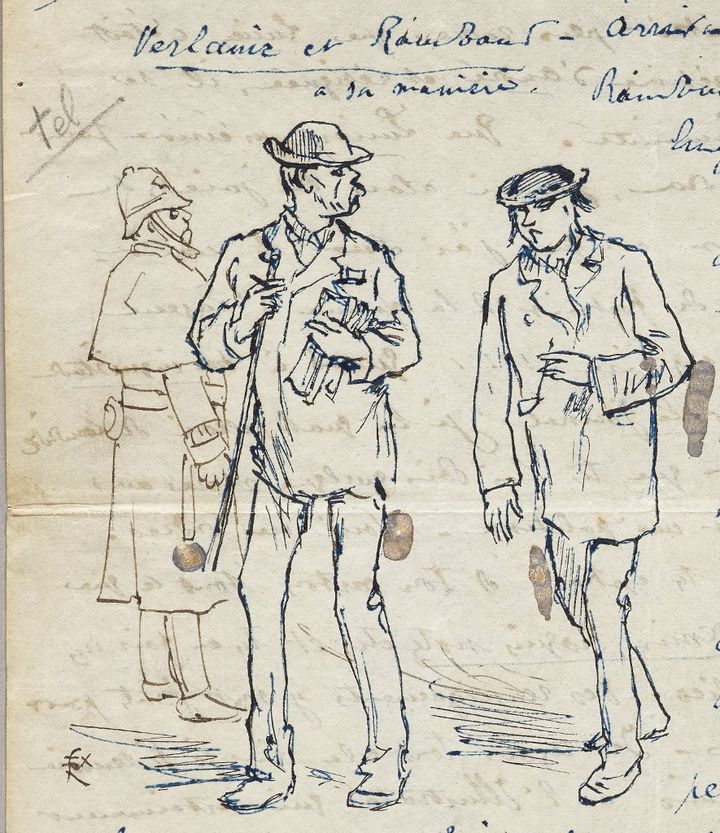 Un Dessin Représentant Verlaine Et Rimbaud Estimé 70 000 Euros En Vente Chez Christies 0182