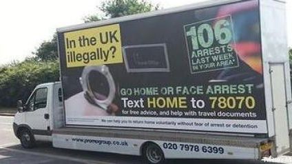 Une camionnette passe dans une rue de Londres, en juillet 2013.&nbsp; (MATTHEW BUTCHER / TWITTER)