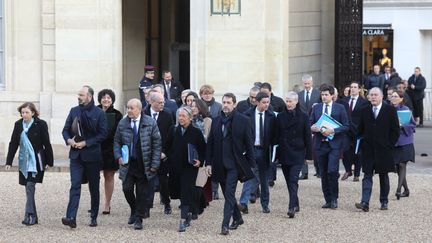 Le gouvernement d'Edouard Philippe, le 6 janvier 2020, à Paris. (LUDOVIC MARIN / AFP)