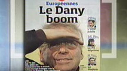 "Le Dany boom", titre Libération insistant sur "l'échappée verte" alors que "la liste Europe Ecologie crée la surprise". (© F2)