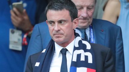 &nbsp; (Le Premier ministre Manuel Valls lors du match France-Allemagne, le 6 juillet à Marseille © Maxppp)