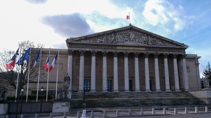 The facade of the Palais Bourbon, February 11, 2020. (THIERRY THOREL / MAXPPP)